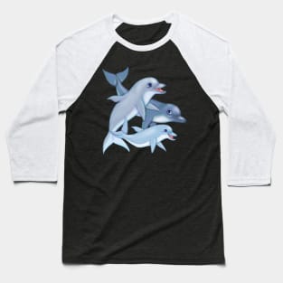 Dolphin Family Baseball T-Shirt